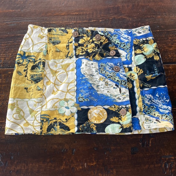 Urban Outfitters Dresses & Skirts - Urban Outfitters | Linen Patchwork Tina Mini Skirt | Excellent Condition